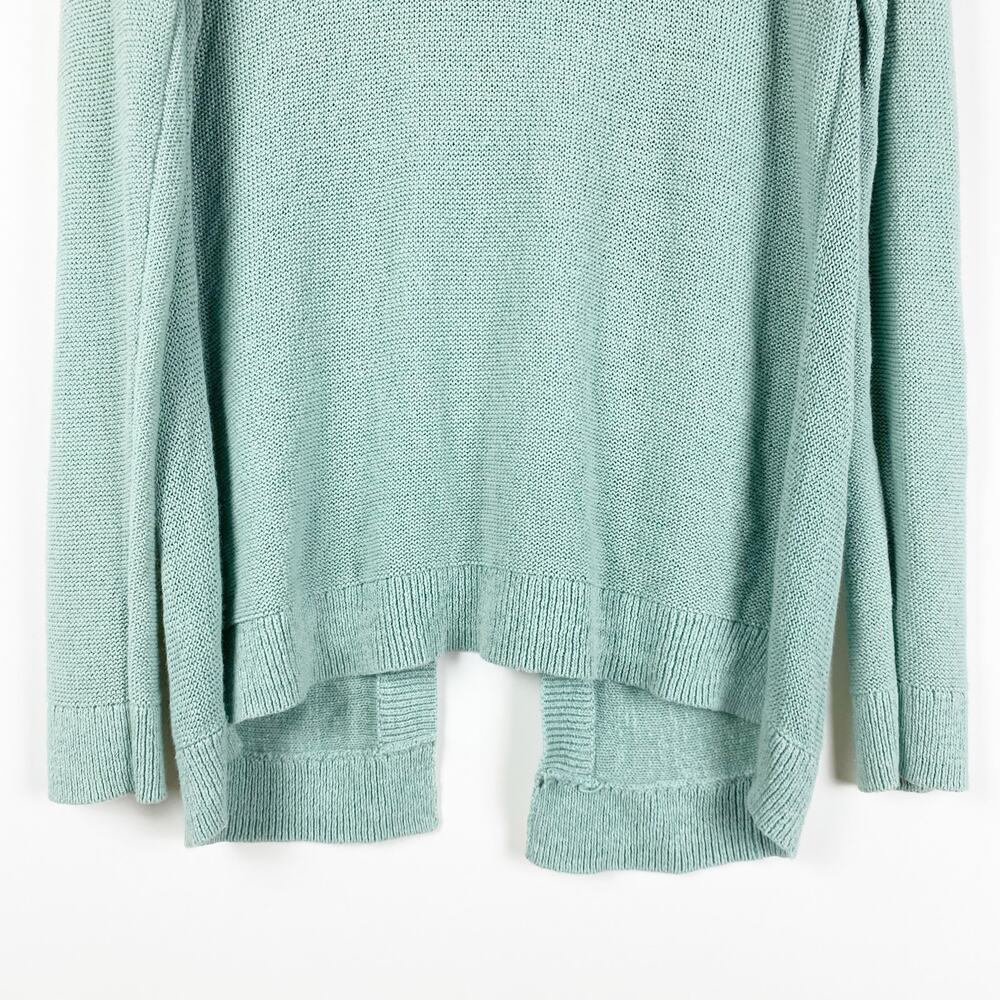 Loft Mint Green Split Back Cable Knit Sweater Pul… - image 5